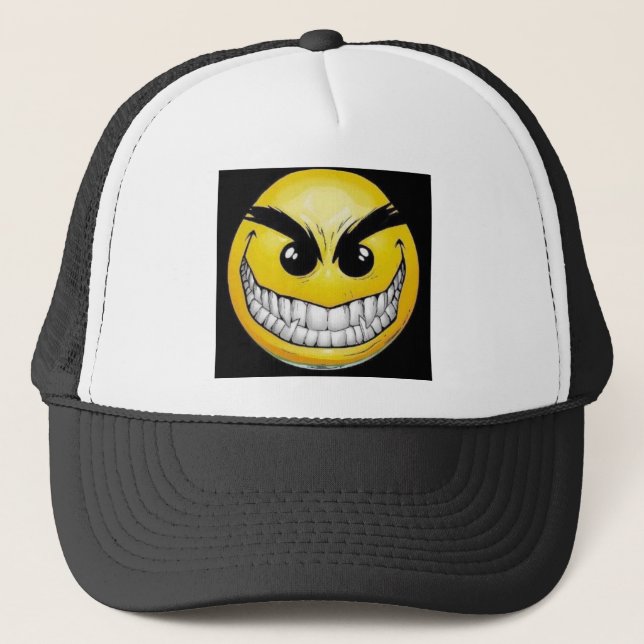 Evil face Trucker Hat (Front)