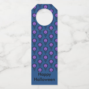 Evil Flower Kawaii Goth Halloween Custom Bottle Tag