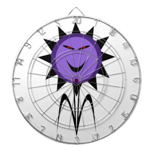 Evil Flower Kawaii Goth Halloween Dart Board