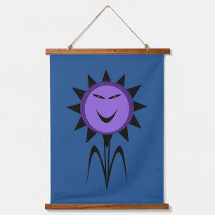 Evil Flower Kawaii Goth Halloween Hanging Tapestry