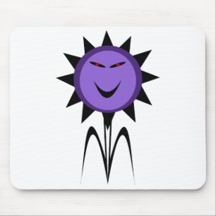 Evil Flower Kawaii Goth Halloween Mousepad