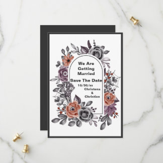 Evil Flowers All Seeing Halloween Save The Date 2