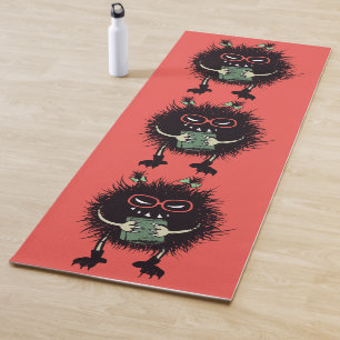 Evil Geeky Character Cute Gothic Book Lover Yoga Mat