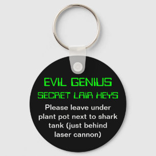 Evil Genius Key Ring