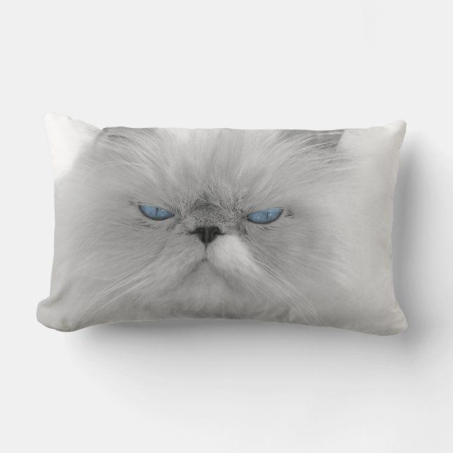 Evil Grandfather of Grumpy Cat Lumbar Cushion (Front)