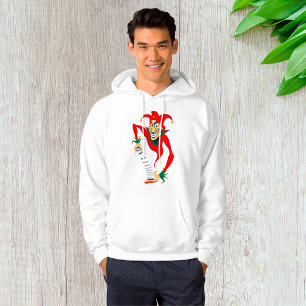 Evil Grinning Jester Joker with Jack-in-the-Box Hoodie