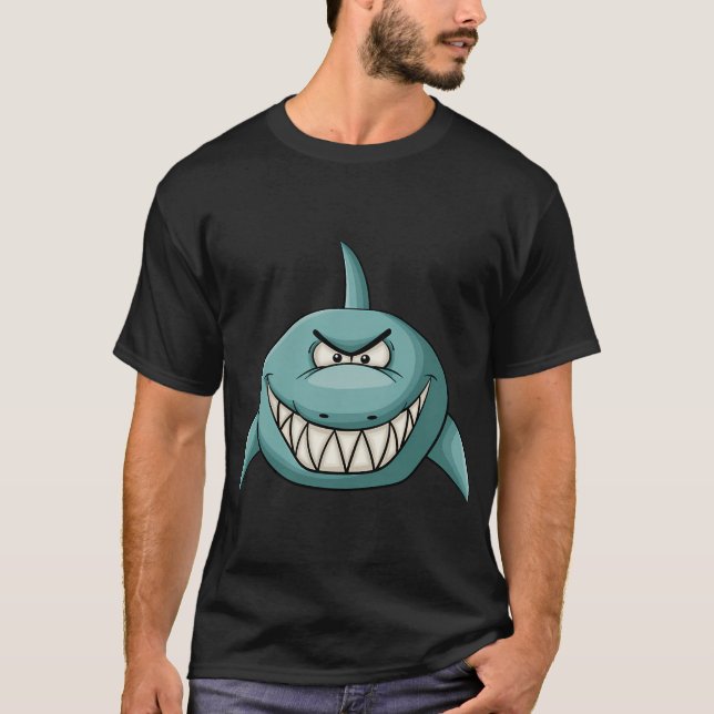 Evil grinning shark T-Shirt (Front)