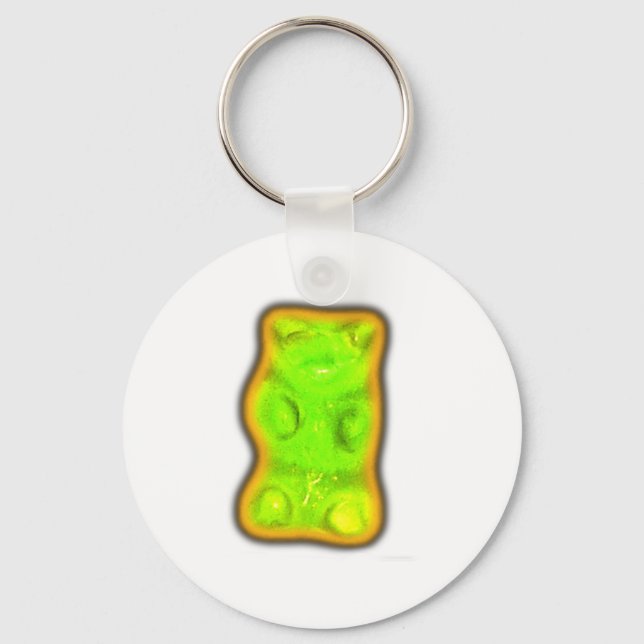 Evil gummy bear key ring (Front)