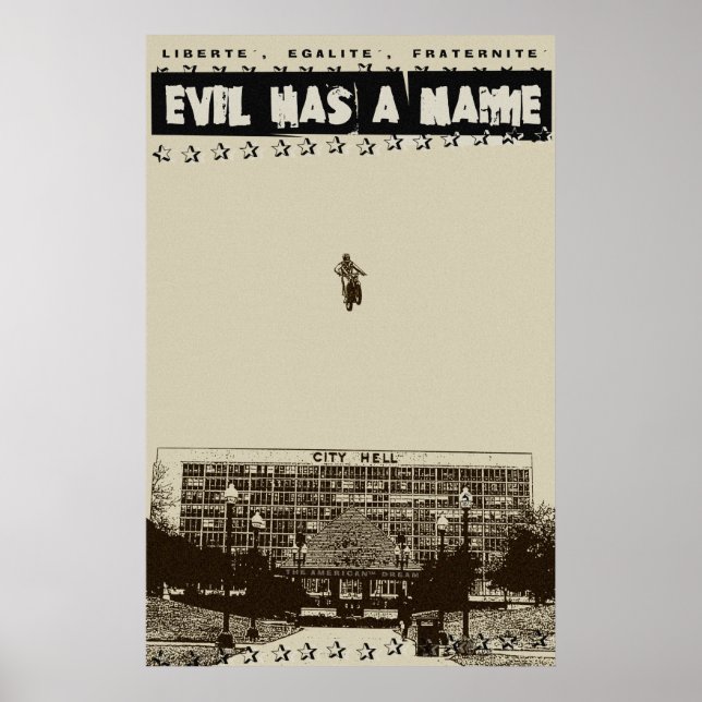 evil has a name poster (Front)
