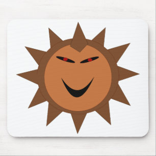 Evil Hedgehog Kawaii Goth Halloween Mousepad