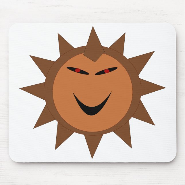 Evil Hedgehog Kawaii Goth Halloween Mousepad (Front)