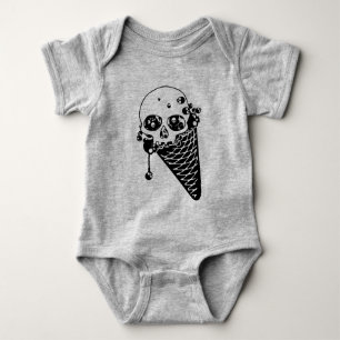 Evil Ice Cream Cone Baby Bodysuit