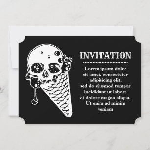 Evil Ice Cream Cone Invitation