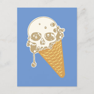 Evil Ice Cream Cone Postcard