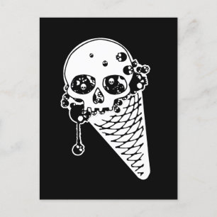 Evil Ice Cream Cone Postcard