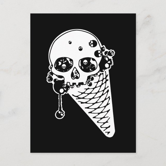 Evil Ice Cream Cone Postcard (Front)