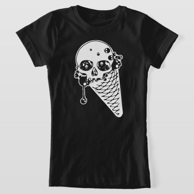 Evil Ice Cream Cone T-Shirt (Laydown)