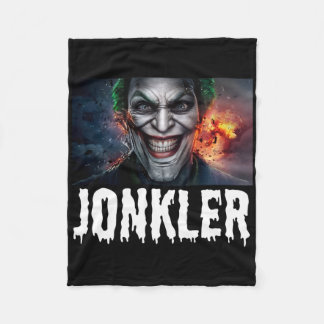 Evil Jonkler Halloween  Fleece Blanket