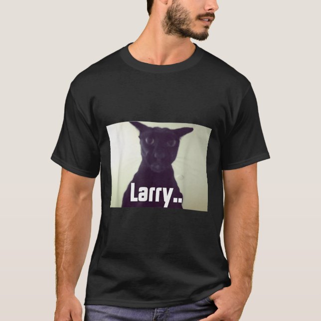 Evil Larry Meme Larry Cat Meme Cursed Memes Brainr T-Shirt (Front)
