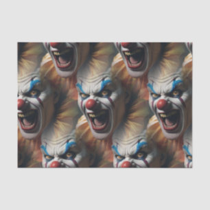 Evil laughing clown tissue paper