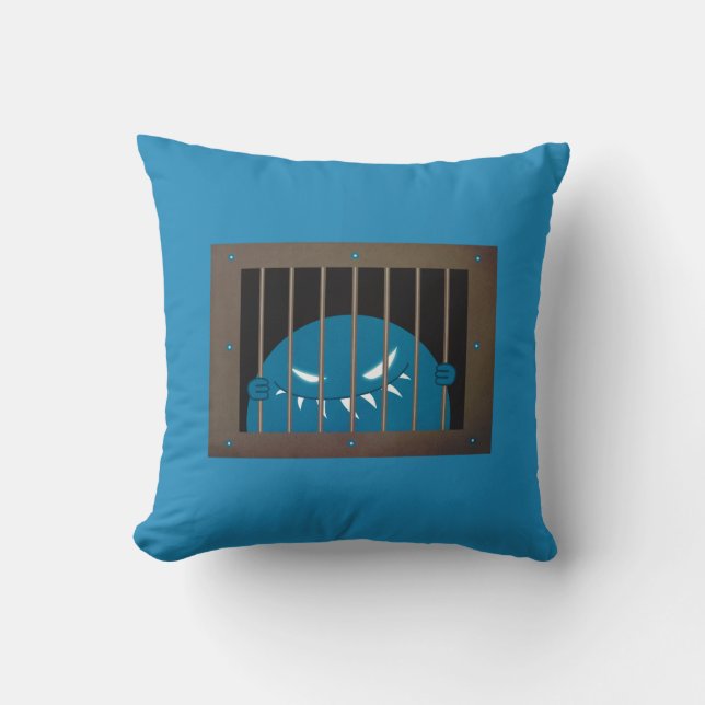 Evil Monster Character Kingpin Jailed Gothic Cushion (Front)