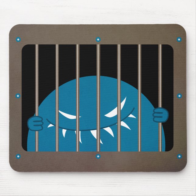 Evil Monster Character Kingpin Jailed Gothic Mouse Pad (Front)