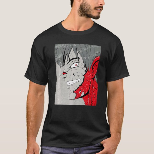 Evil Monster Graphic Demon Devil Harajuku T-Shirt (Front)