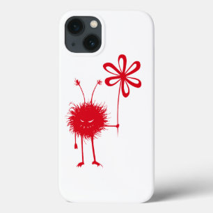 Evil monster in red - Evil Flower Bug iPhone 13 Case