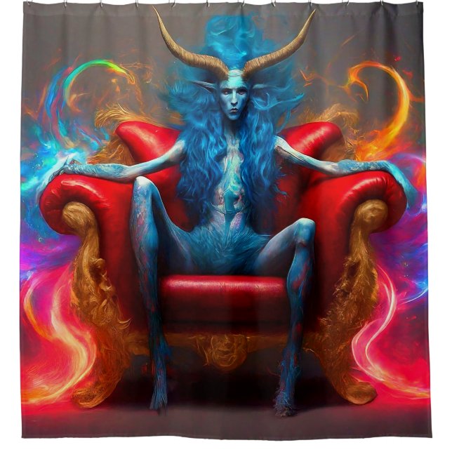 Evil Monster Shower Curtain (Front)