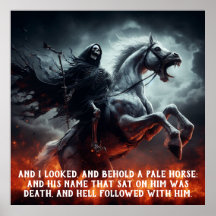 Evil Pale Horse and Death Rider