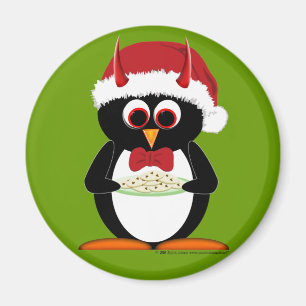 Evil Penguin Stocking Stuffer Magnets