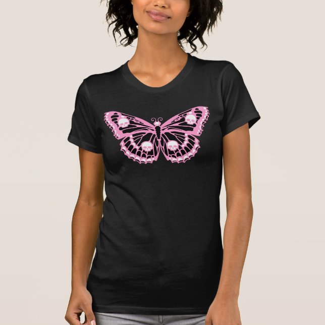 Evil Pink Butterfly T-Shirt (Front)