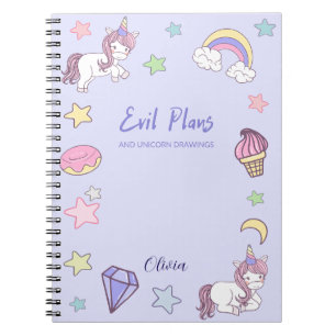 Evil Plans and Unicorns  Notebook
