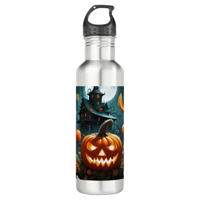 Evil pumpkin  710 ml water bottle (Front)