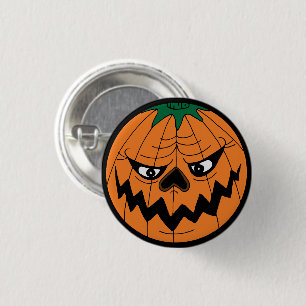 Evil Pumpkin Creepy Kids Halloween Party 3 Cm Round Badge