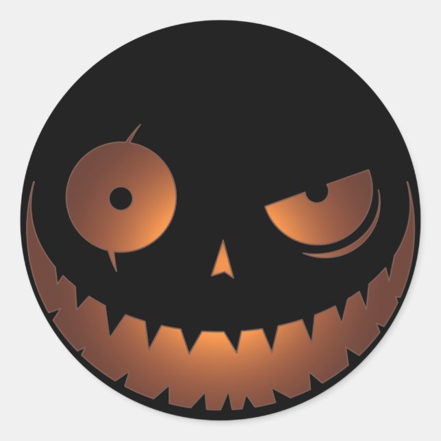 Evil Pumpkin Sticker (Front)