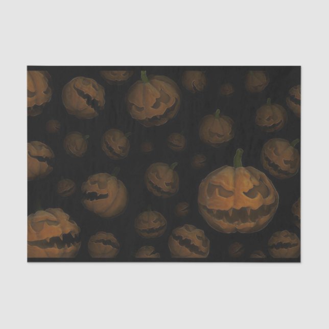 Evil Pumpkin Tissue Paper (Front)