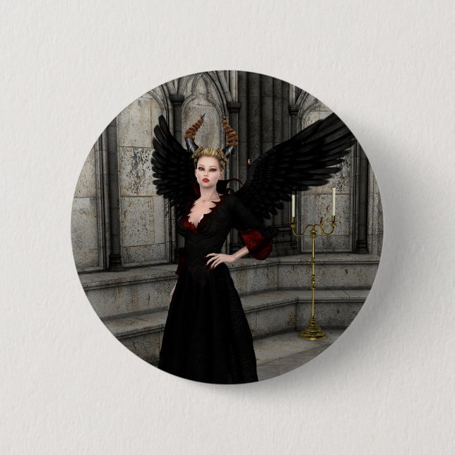 Evil Queen 6 Cm Round Badge (Front)