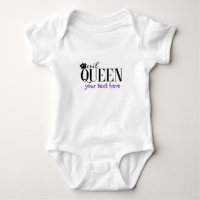 EVIL QUEEN Baby Personalised Custom One Piece