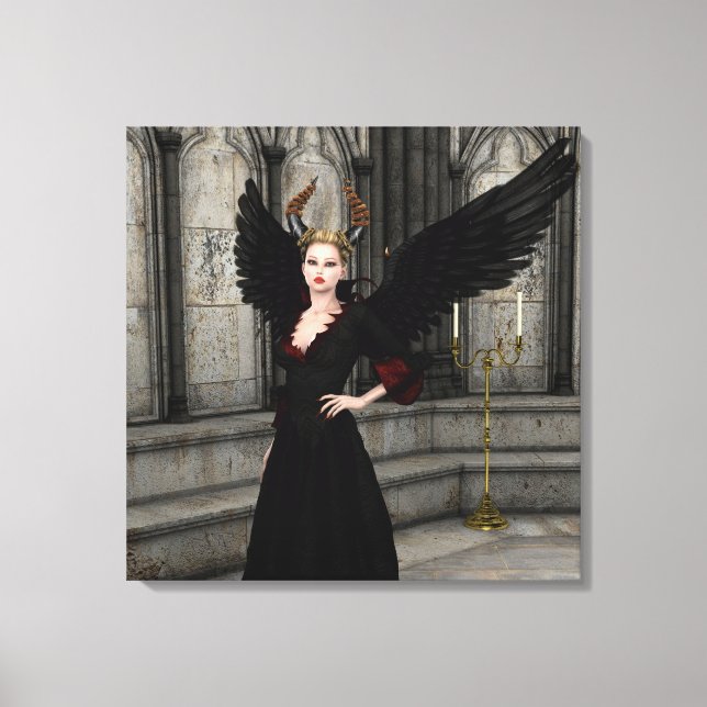 Evil Queen Canvas Print (Front)