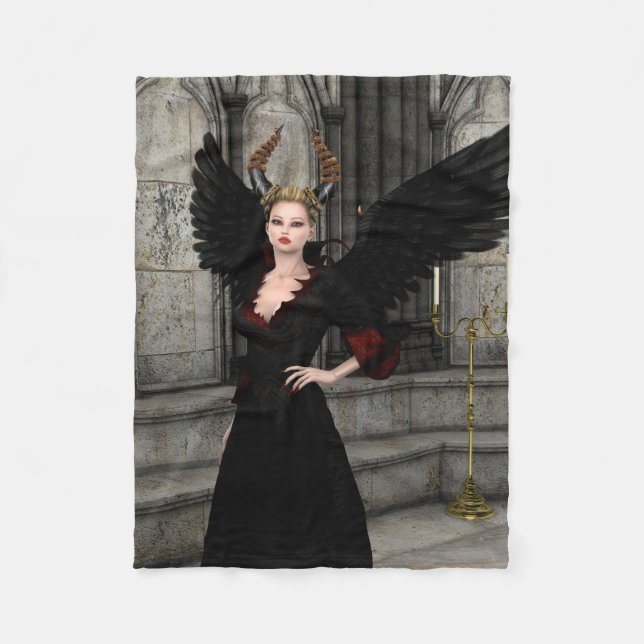 Evil Queen Fleece Blanket (Front)