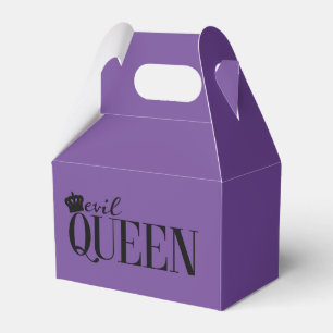 EVIL QUEEN Purple Princess Party Favour Boxes