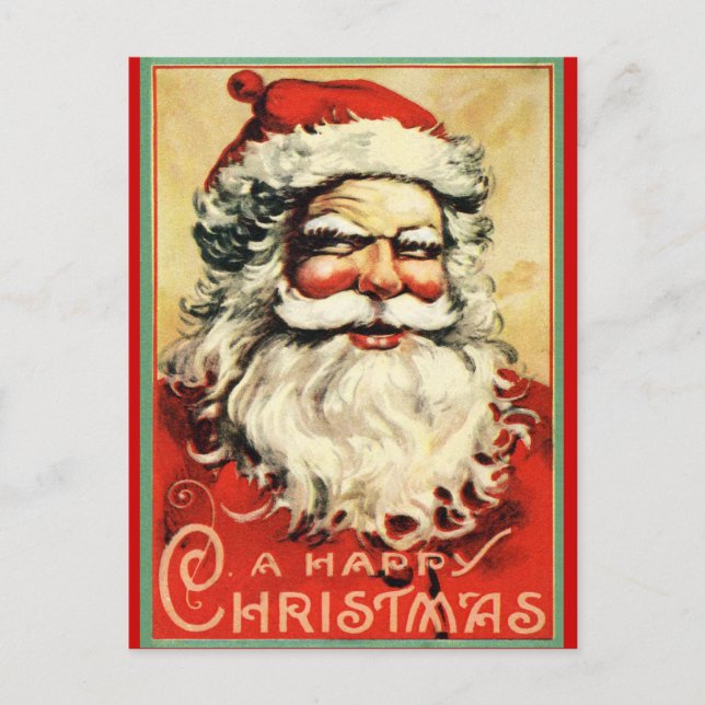 Evil Santa Claus Postcard (Front)