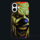 Evil scary clown iPhone 16 phone case. Case<br><div class="desc">Evil clown themed iPhone 16 phone case</div>