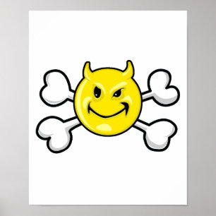EVIL Skull and Crossbones Poster