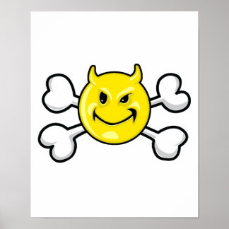 EVIL Skull and Crossbones Poster