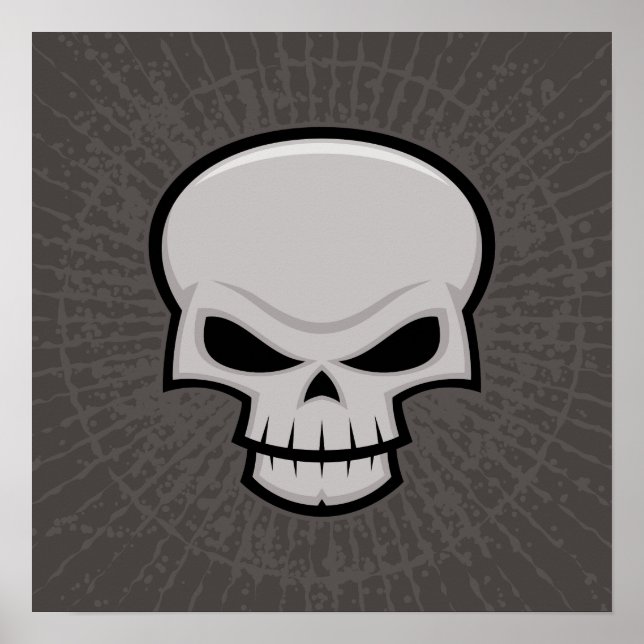 Evil Skull Design Poster (Front)