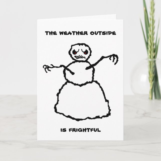 Evil Snowman - Hope Holiday Card (Front)