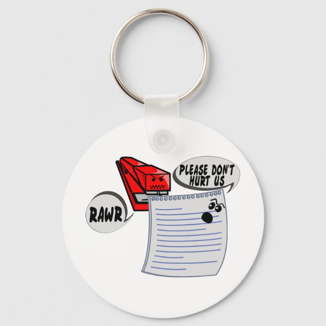 Evil Stapler Key Ring (Front)