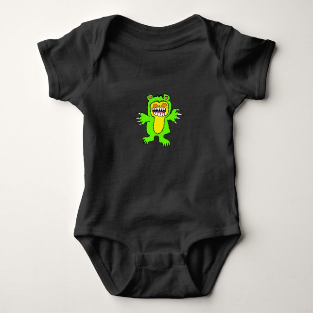 Evil Teddy Bear Baby Top (Front)